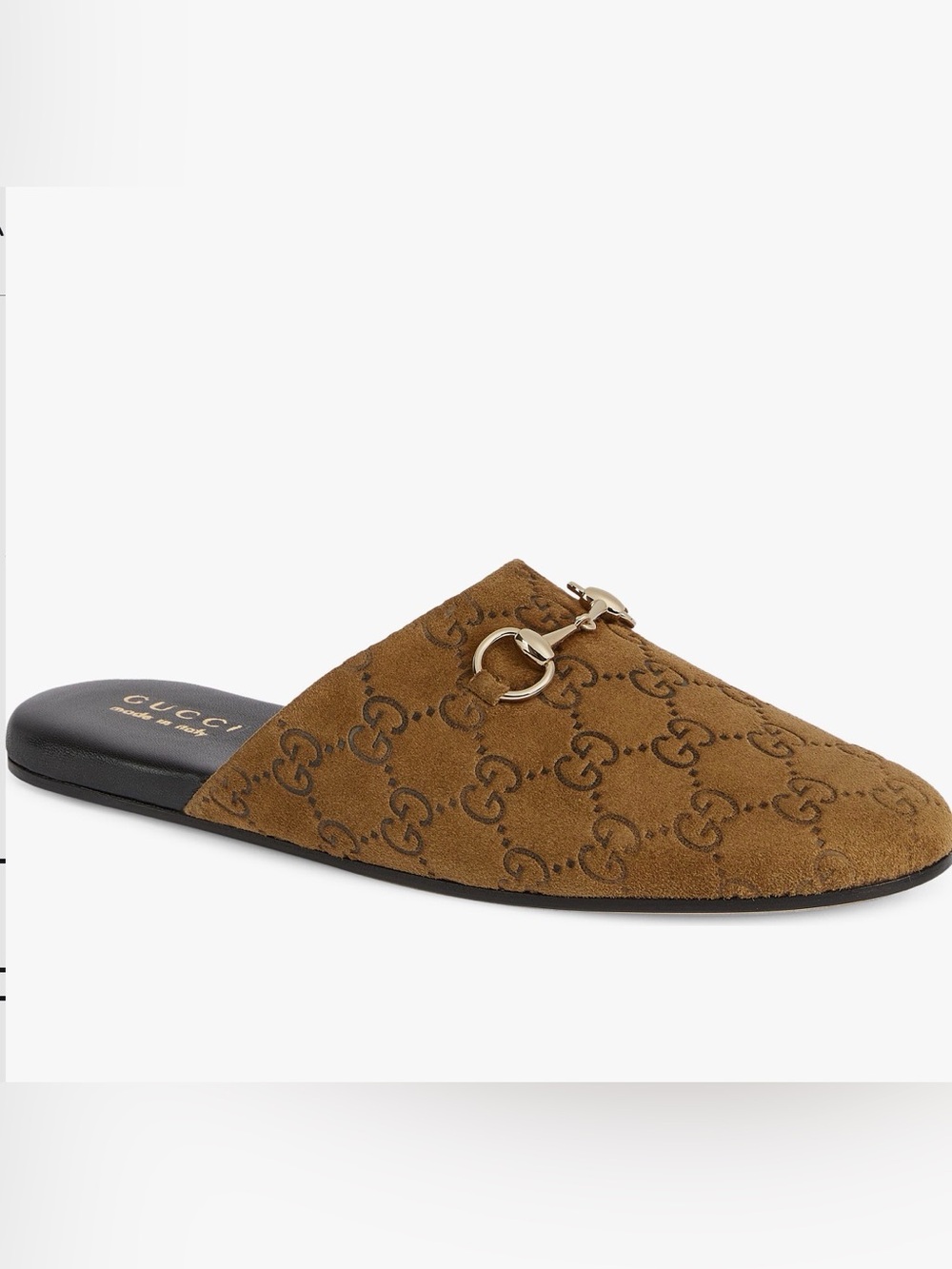 Gucci Annette Horsebit Suede Mule - New Pepper Brown 11 US / 41 EU